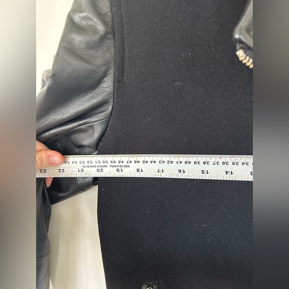 Wilfred Free Moto Fei Coat Black Size Medium - Picture 9 of 11